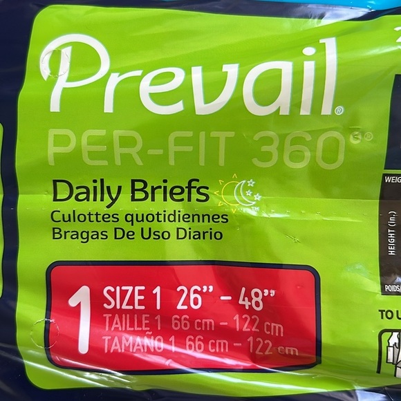 Pack Prevail Per-Fit 360 20 Pack Daily Brief Maximum Plus Incontinence - Picture 4 of 5